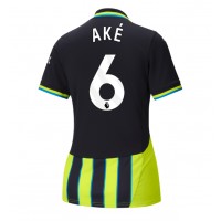 Camiseta Manchester City Nathan Ake #6 Visitante Equipación para mujer 2024-25 manga corta